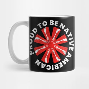 Proud to be Native American Round Text Design 1 Mug